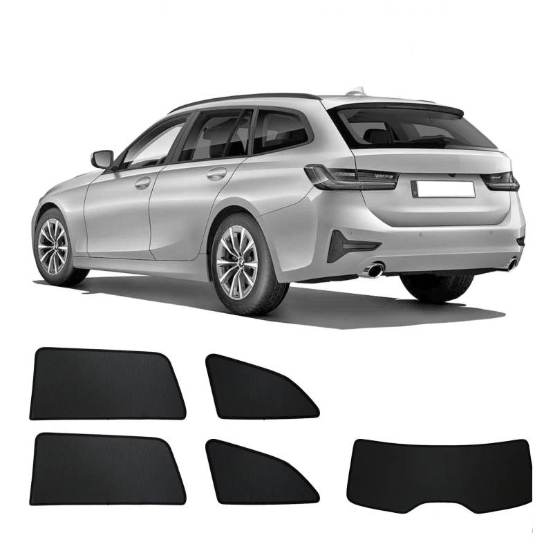 Premium Sonniboy Sonnenschutz kompatibel mit BMW 3er Touring 2019- INKL Tasche von Sonniboy