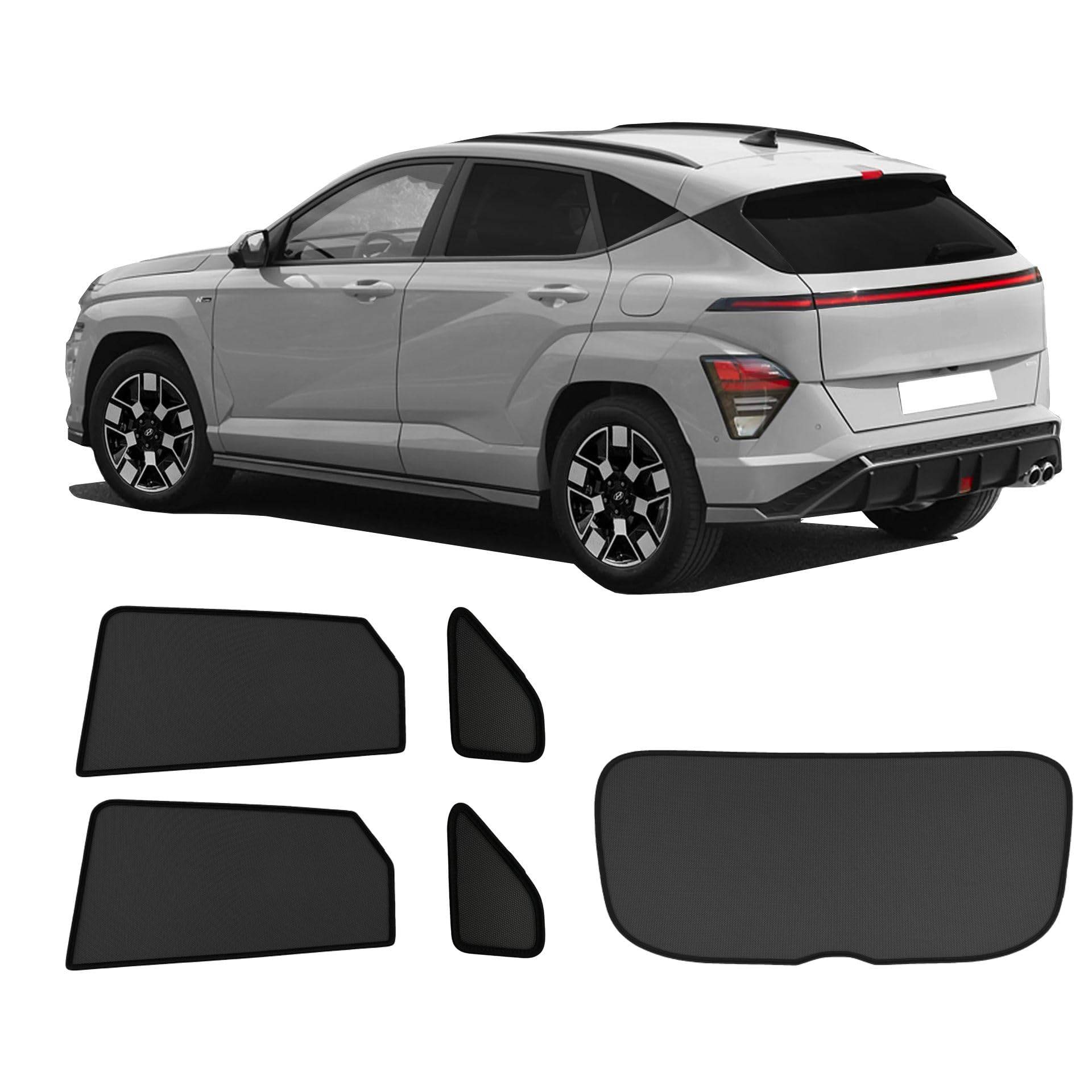 Premium Sonniboy Sonnenschutz kompatibel mit Hyundai Kona 2023- INKL Tasche von Sonniboy