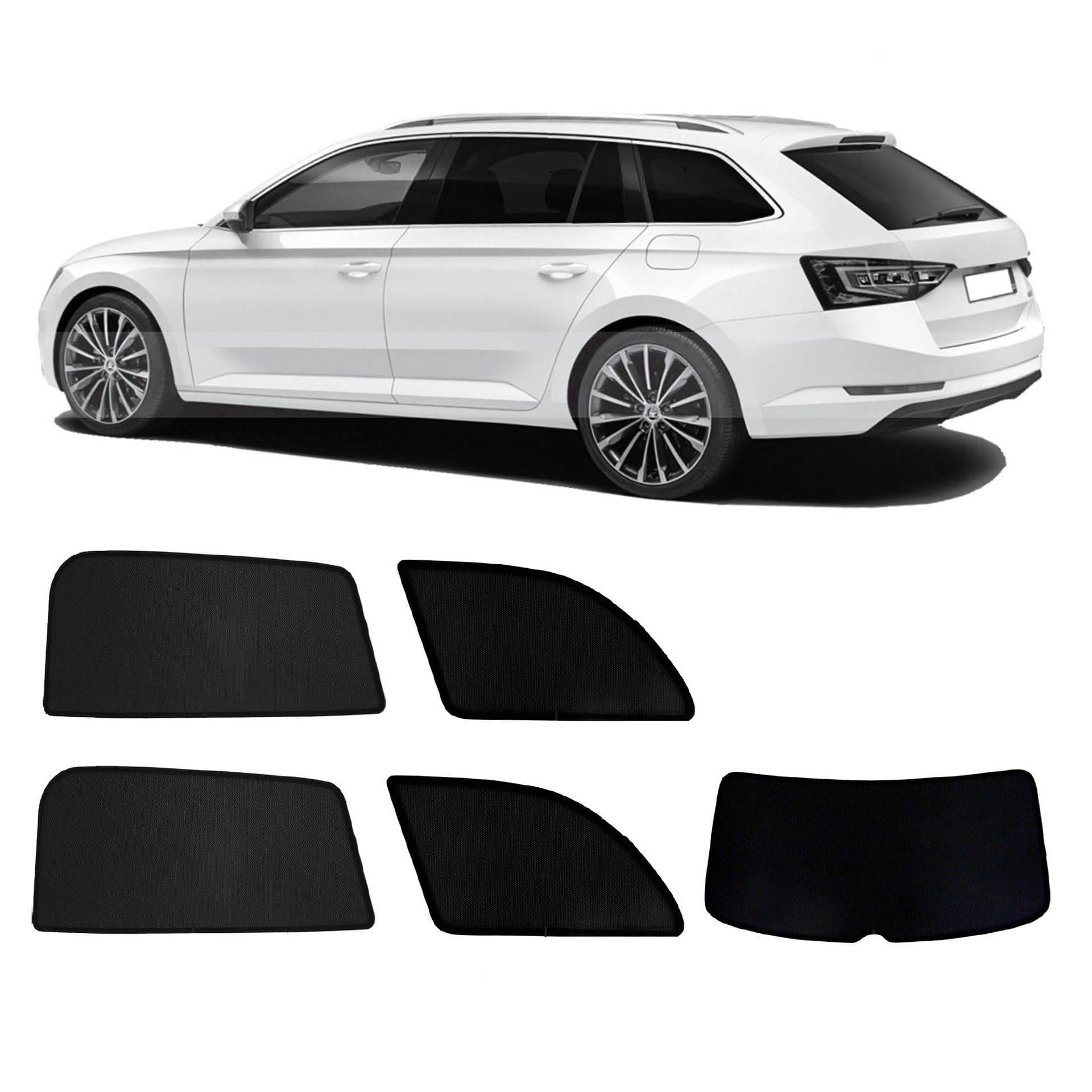 Premium Sonniboy Sonnenschutz kompatibel mit Skoda Superb 3 III Kombi/Combi 2015- INKL Tasche von Sonniboy