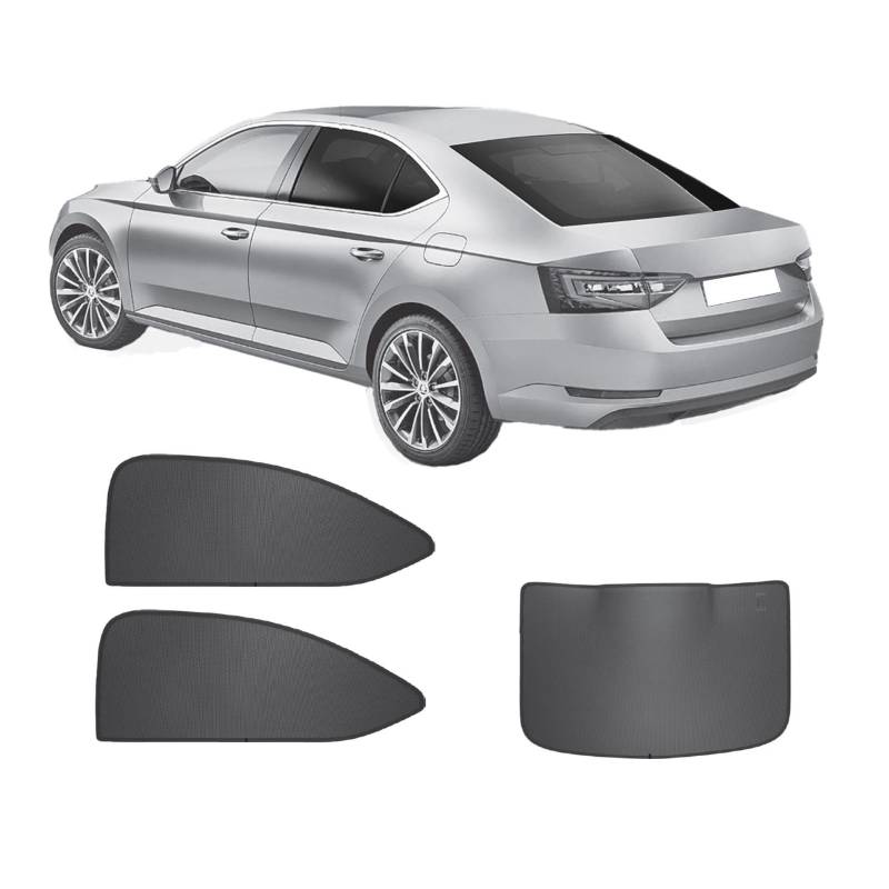 Sonniboy Sonnenschutz kompatibel mit Skoda Superb III Limousine 2015- INKL Tasche von Sonniboy