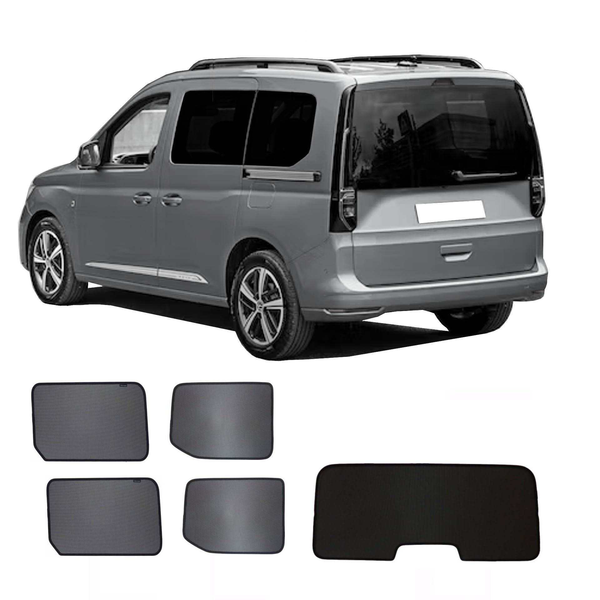 Premium Sonniboy Sonnenschutz kompatibel mit VW Caddy V Kasten Großraumlimousine 2020-, Ford Tourneo Connect 2022- INKL Tasche von Sonniboy