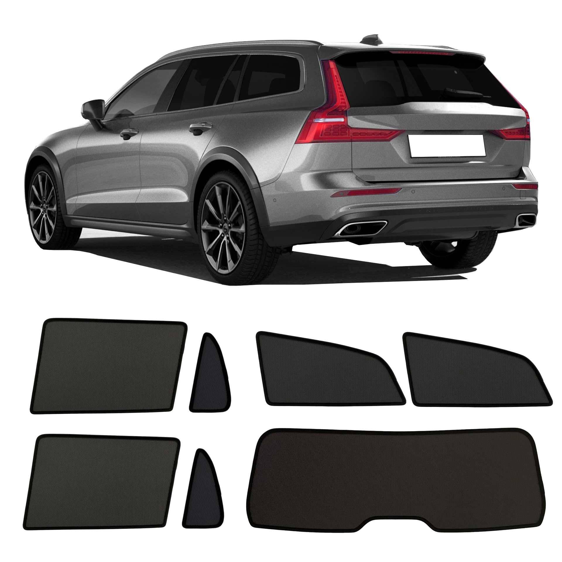 Premium Sonniboy Sonnenschutz kompatibel mit Volvo V60 2018- INKL Tasche von Sonniboy