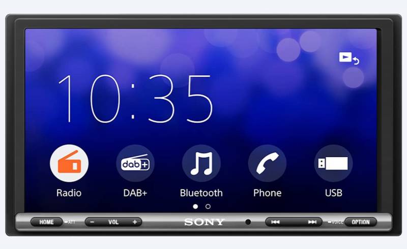 Sony XAV-AX3250ANT inkl. DAB+ Antenne | Media Receiver 7 Zoll Touchscreen, CarPlay, Android Auto, Weblink 2.0, Bluetooth, A/V Eingang, Schwarz von Sony