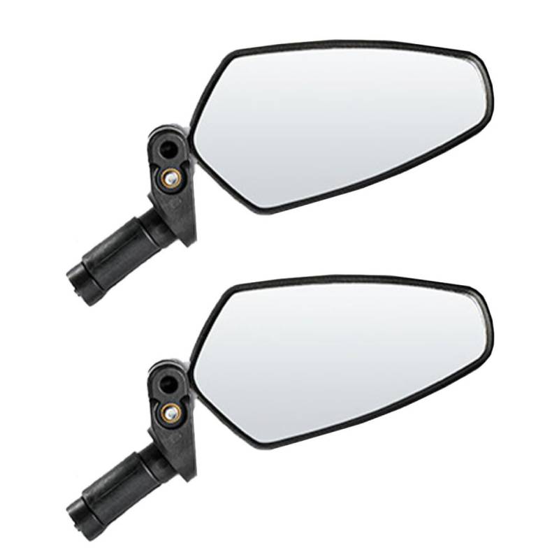 Sosoport 2St Fahrradspiegel fahrad rückspiegel fahrradrückspiegel bike mirror Straße Motorradspiegel sicher Universeller Rückspiegel universeller Reflektorspiegel Linse aus Acryl Black von Sosoport