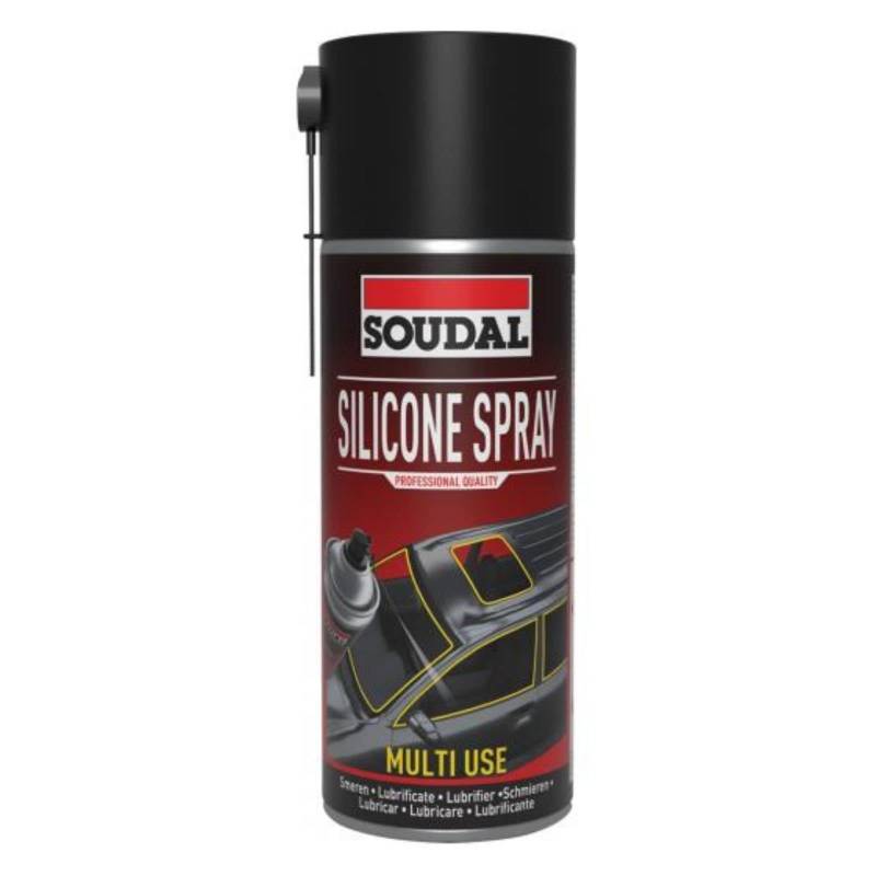 Soudal Silikonspray Schmierend Pflegend Metall Gummi Kunststoff 400ml Dose von Soudal