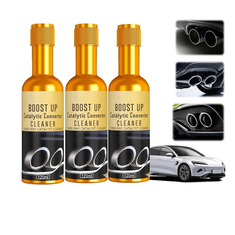 Glamatic Catalytic Cleaner, Glamatic Boost up Catalytic System Cleaner, Fuel & Exhaust System Cleaner, Catalytic Converter Cleaning Solution, Engine Carbon Cleaner for Performance Optimization (3pcs) von Soumiey