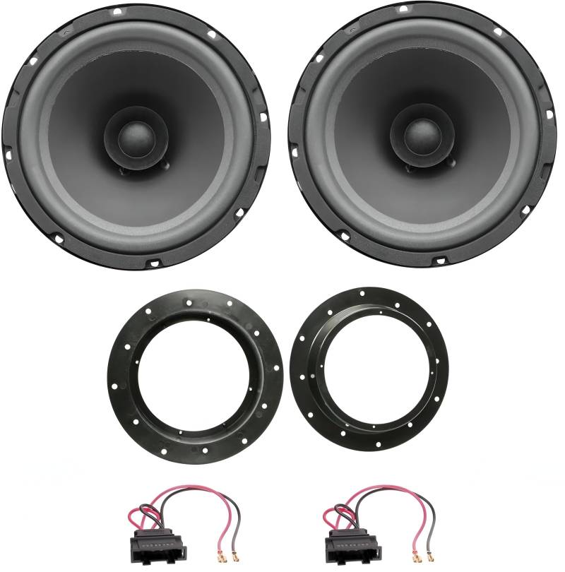 Autolautsprecher, Doppelkegel, 16,5 cm, 120 Watt für VW Golf V 5, Touran, Jetta, Transporter T5 von Sound Way