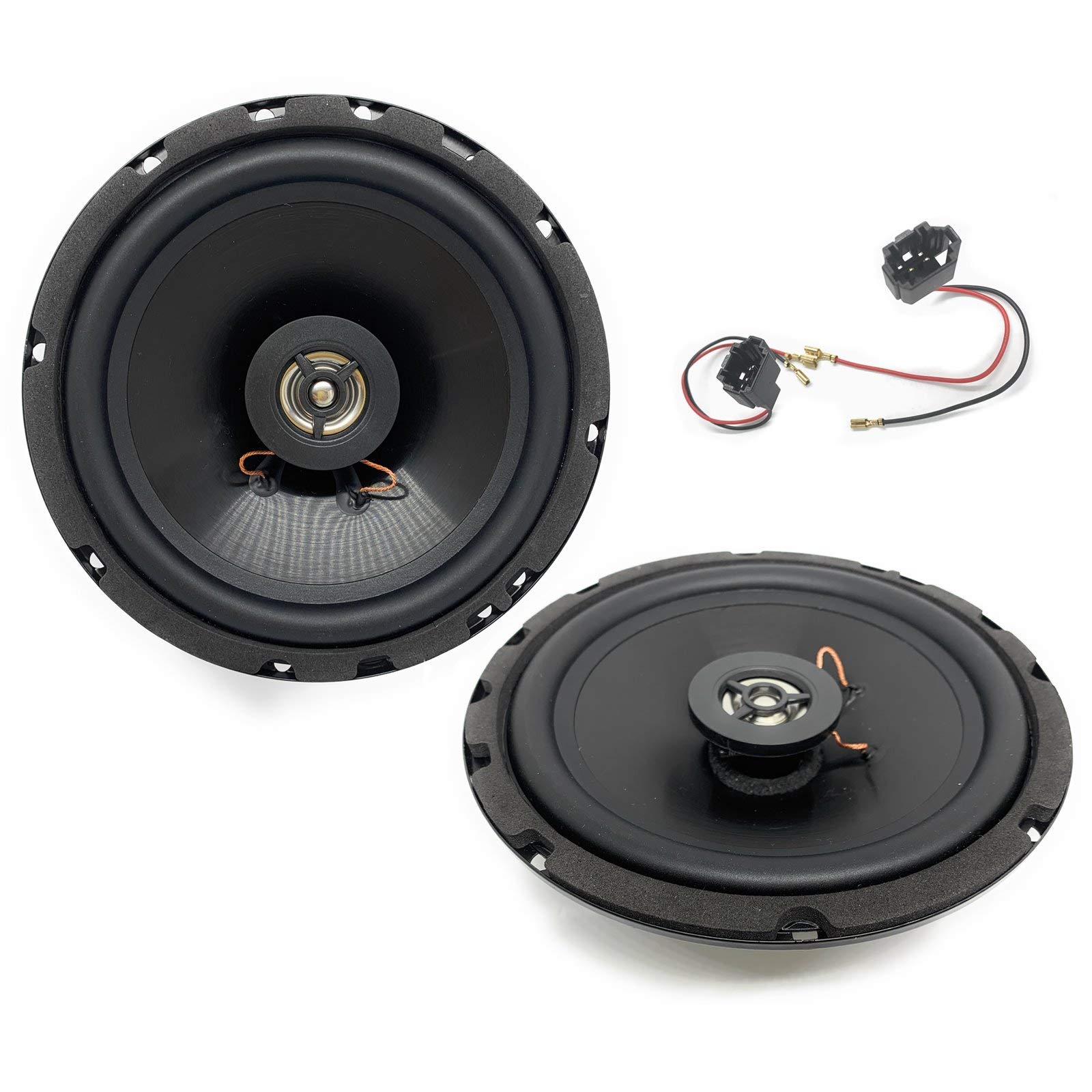 Sound Way - 16,5 cm Lautsprecher Autolautsprecher mit Adaptern Kompatibel mit Mehrmarken Auto von Sound way