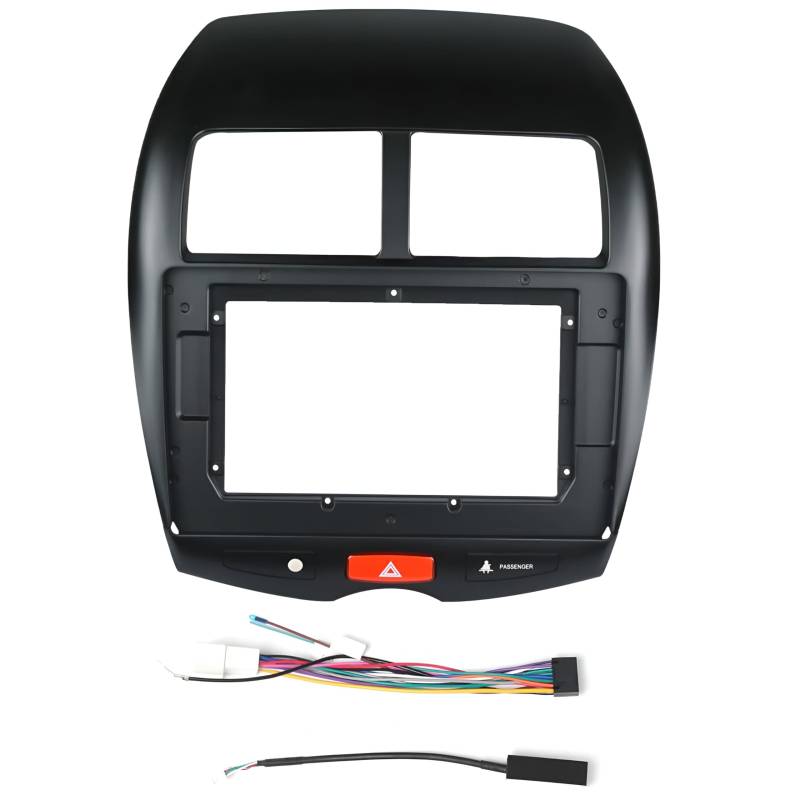 Sound way - 10.1" Zoll Radio Blende Einbau Rahmen Adapter Einbauset kompatibel mit Citroen C4 aircross Mitsubishi ASX von Sound way