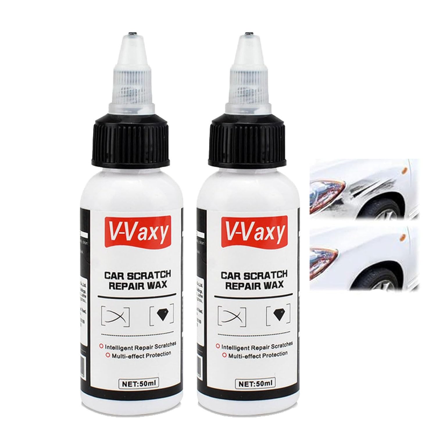 V-Vaxy Auto-Kratzer-Reparaturwachs, Ultimativer Lack-Restaurator, Vvaxy Kratzer-Entferner, V-Vaxy Lack-Restaurator, V-Vaxy Beschichtung, V-Vaxy Glasbeschichtung, Autolack-Kratzer-Reparatur (2pcs) von Sovtay