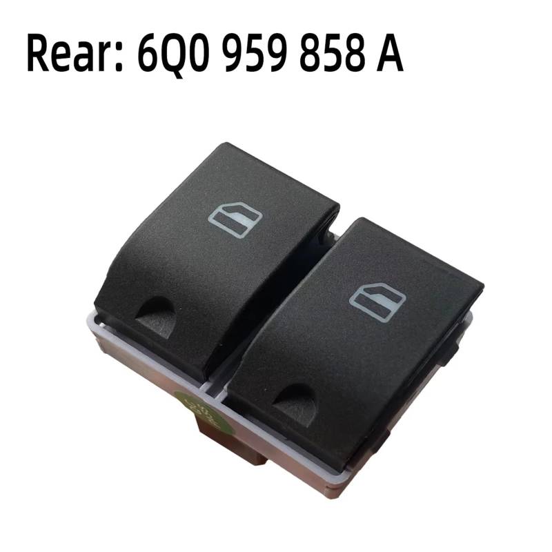 Elektrischer Fensterheberregler 6Q0959858A Für X1/x2 Power Fenster Lift Control Schalter Taste Für VW Polo 4 MK4 9N Limousine Crosspolo Für vento Gol Fox Seat Ibiza 6Q0959858 Elektrische Schalter Fens von Sovxbgw