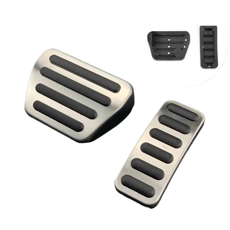 Fuß Pedalauflagen Abdeckung für Autobrems- und Gaspedalpedale für Land für Rover für Range für Rover für Sport Discovery 5 L405 2013-2021 Bremspedal Covers(Automatic 3piece) von Sovxbgw