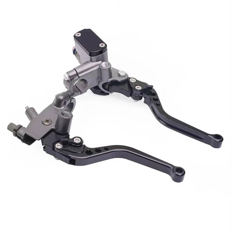 Kupplungshebel Motorrad Motorrad Griff Bremsleitung Kupplung LeverLever 7/8'' Für CR85 CR125 CR250 Dirt Bike Pitbike SX brems und kupplungshebel(Gray Black) von Sovxbgw