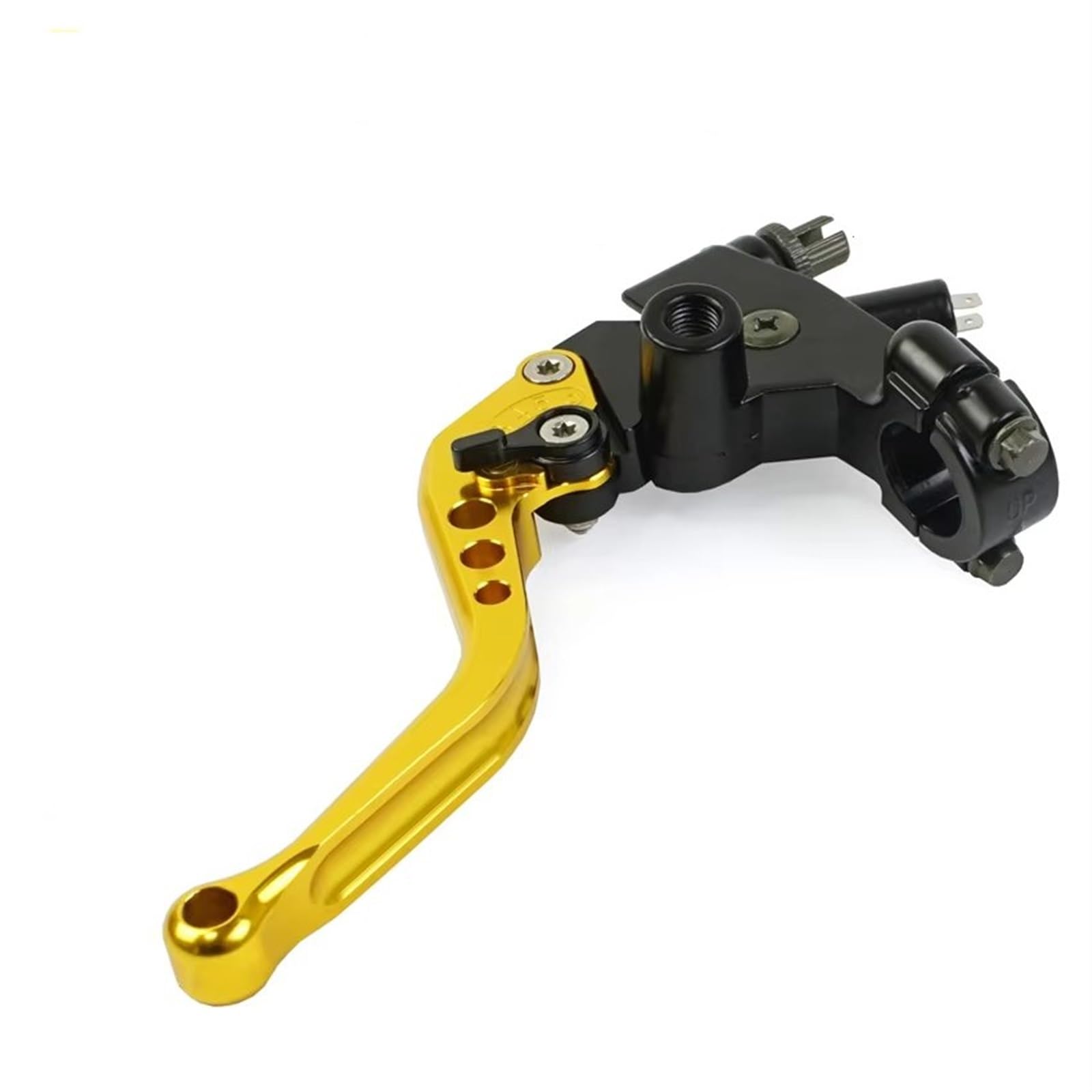 Kupplungshebel Motorrad Motorrad Linken Hebel Kupplung Kabel Linie 22mm Für Grom Für MSX125 Nanja250 Für Kawasaki Für Benelli Moto Bike brems und kupplungshebel(Gold) von Sovxbgw