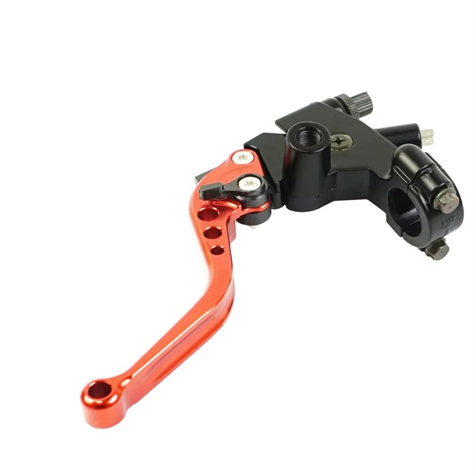 Kupplungshebel Motorrad Motorrad Linken Hebel Kupplung Kabel Linie 22mm Für Grom Für MSX125 Nanja250 Für Kawasaki Für Benelli Moto Bike brems und kupplungshebel(Orange) von Sovxbgw