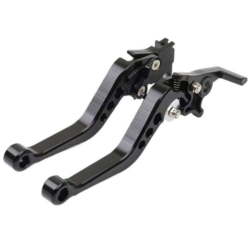 Kupplungshebel Motorrad Scheibenbremshebel Links Trommelkupplung Einstellbar 6X CNC Motorrad Handhebel Für Motorräder Roller Fahrrad GY6 brems und kupplungshebel(Black 1 Pair) von Sovxbgw