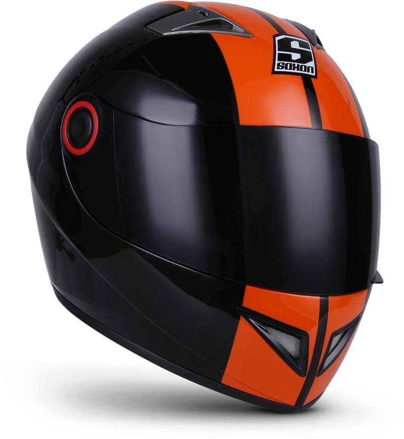 Soxon® ST-666 „Deluxe Night“ · Integral-Helm · Full-Face Motorrad-Helm Roller-Helm Scooter-Helm Cruiser Sturz-Helm StreetFighter-Helm Sport MTB · ECE 22.05 Visier Schnellverschluss Tasche S (55-56cm) von Soxon