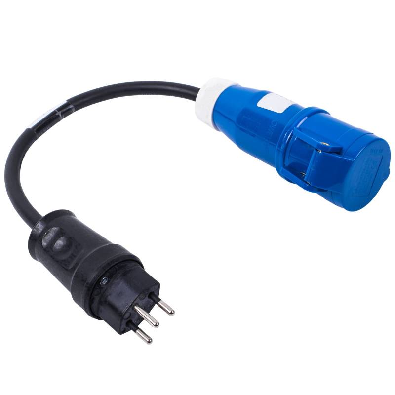 Soyang® CEE Adapter Schweiz 200-250V, 16A, 3polig, VDE Schukostecker für Wohnwagen, Wohnmobil oder Boot von Soyang