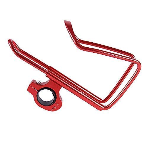 Alu Flaschenhalter Trinkflaschenhalter Fahrrad Getränkehalter Bicycle Can Holder F6 (Rot) von Soytich