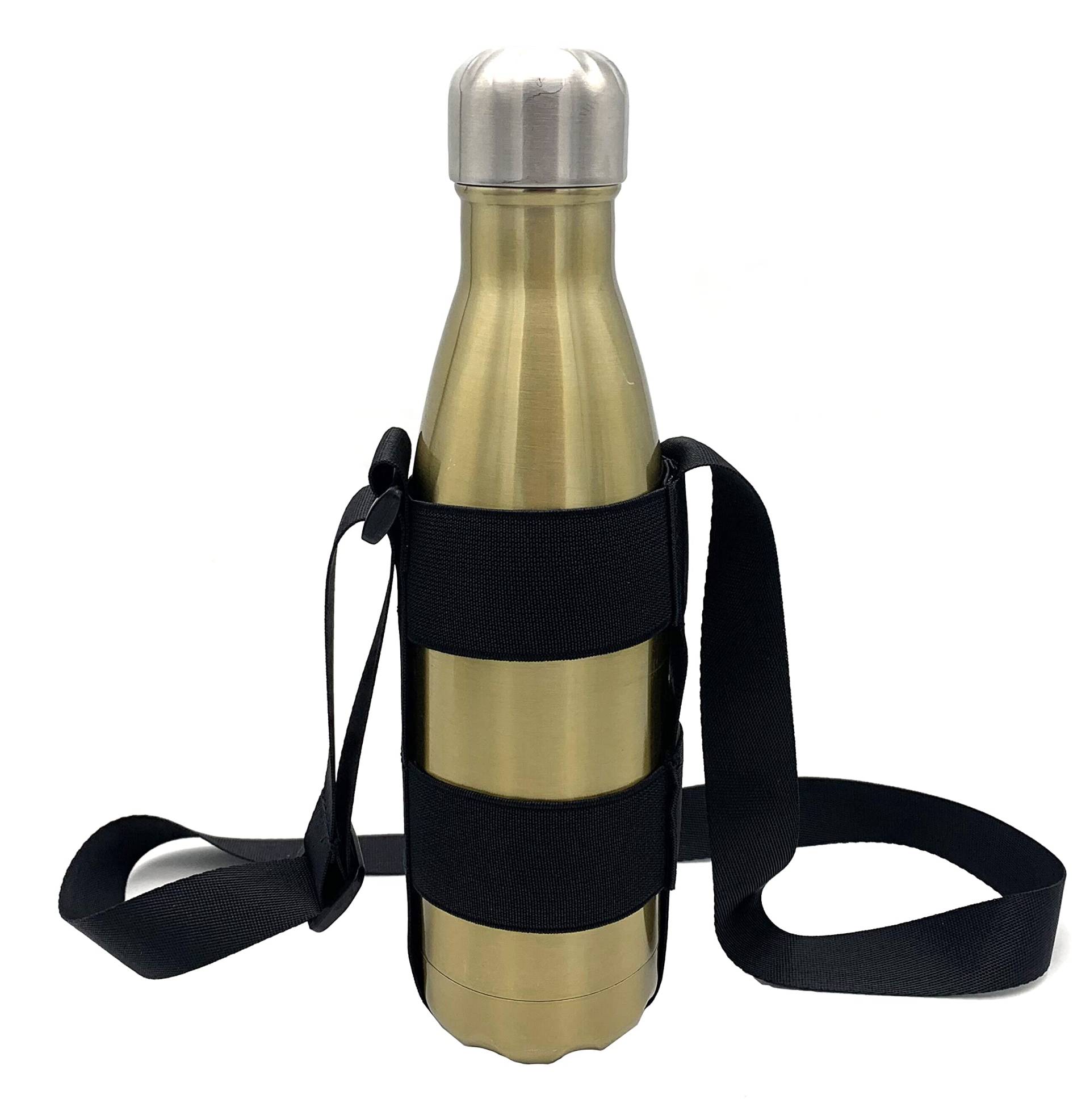 KOSTOO Wasserflaschenhalter mit verstellbarem Schultergurt für kurze Wandern, elastischer Befestigungsgurt, passend für 340-1134 ml (ohne Wasserflasche) von Spacmirrors