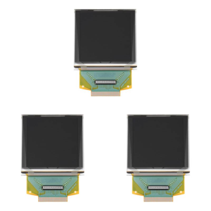 3 Stück OLED-Anzeigemodul SSD1351 1,5 Zoll 128 X 128 Auflösung OLED-Farbdisplay-Grafikmodul für Serielle Peripherieschnittstelle von Spacnana