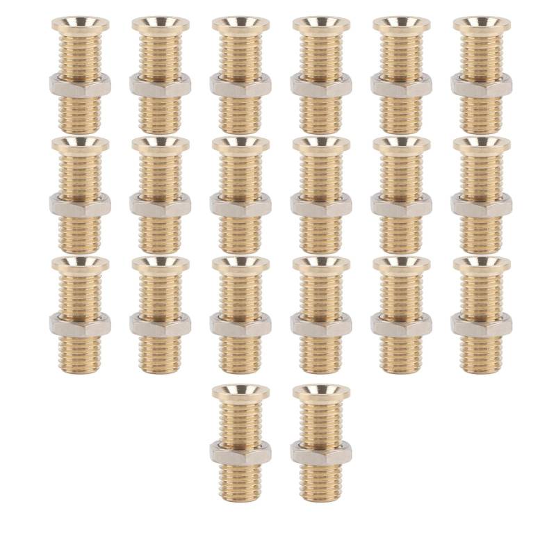 Kupferbananen -Sockel, 20Set 21.140 Frauen mit Gold Plattiert mit M6 -Hex -Nuss -CNC -Technologie für Elektrische Tests von Spacnana