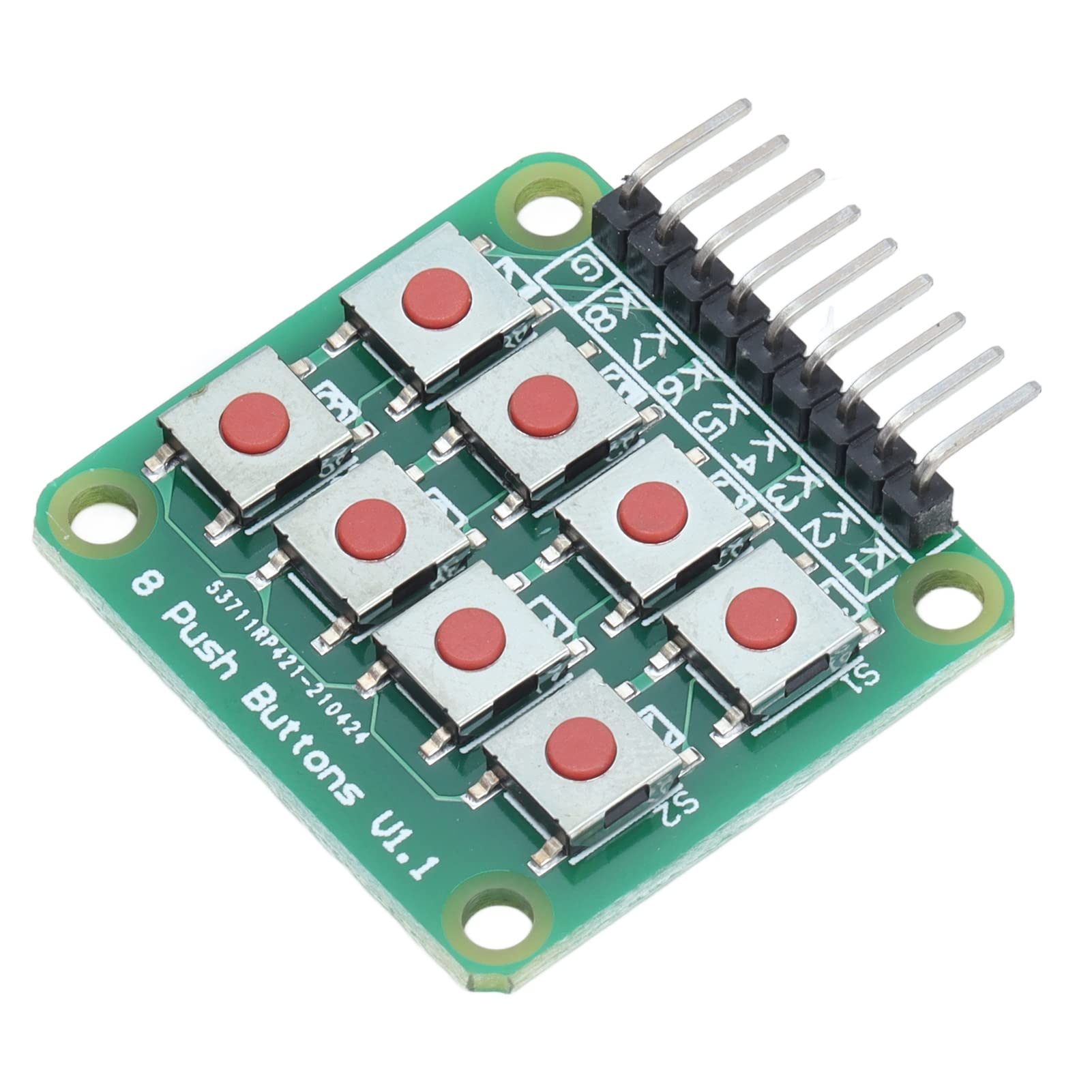 Tastetaste -Modul, 2x4 -Tastaturplatte mit 8 Micro -Schalter für Einzelchip -Mikrocomputer -Tastaturmodul, Tastatur, Tastatur von Spacnana