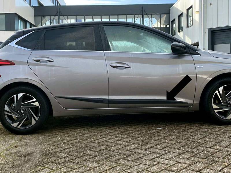 Seitenschutzleisten schwarz passend für Hyundai i20 3. Generation 5-Türer ab 08.2020- F67 (3700067) von Lupsty