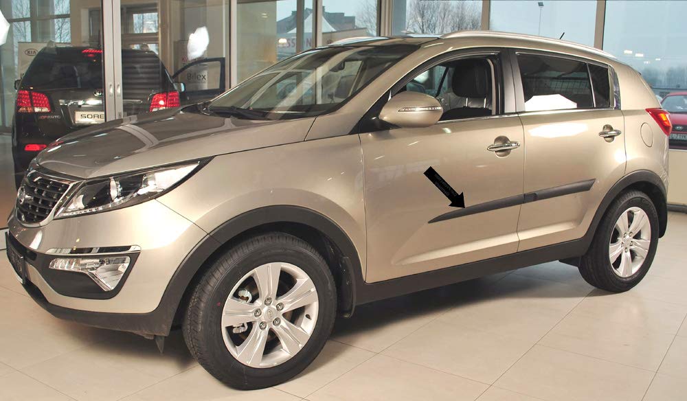 Spangenberg Seitenschutzleisten schwarz passend für Kia Sportage III SUV Typ SL Baujahre 07.2010-08.2015 F32 (3700032) von Spangenberg