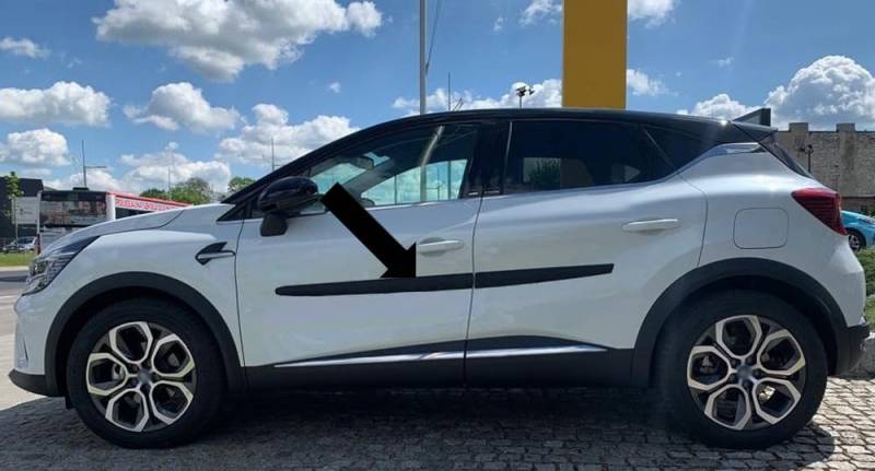 Spangenberg Seitenschutzleisten schwarz kompatibel mit Renault Captur II ab Baujahr 09.2019- F22 (3700022) von Spangenberg