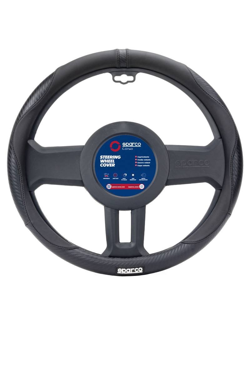 Lenkradhülle S128 von Sparco, schwarz, 1 Stück von Sparco