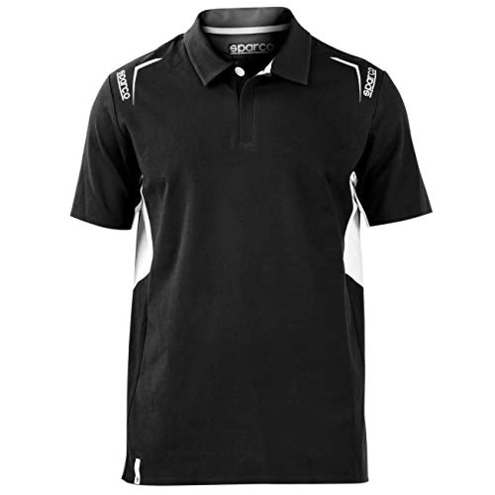 SCHWARZ Polo GRÖSSE M von Sparco