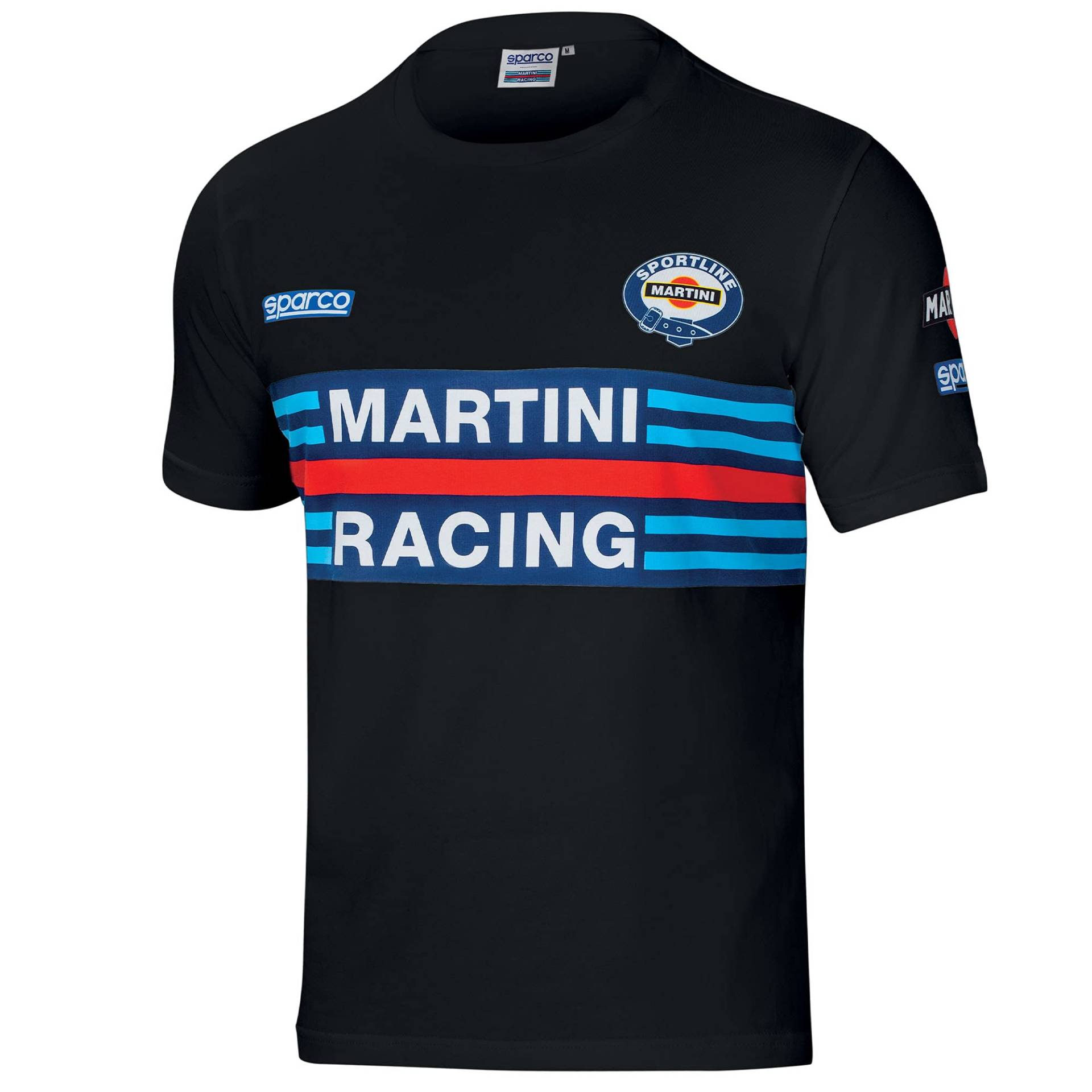 SPARCO 01274MRNR3L Racing T-Shirt Schwarz von Sparco