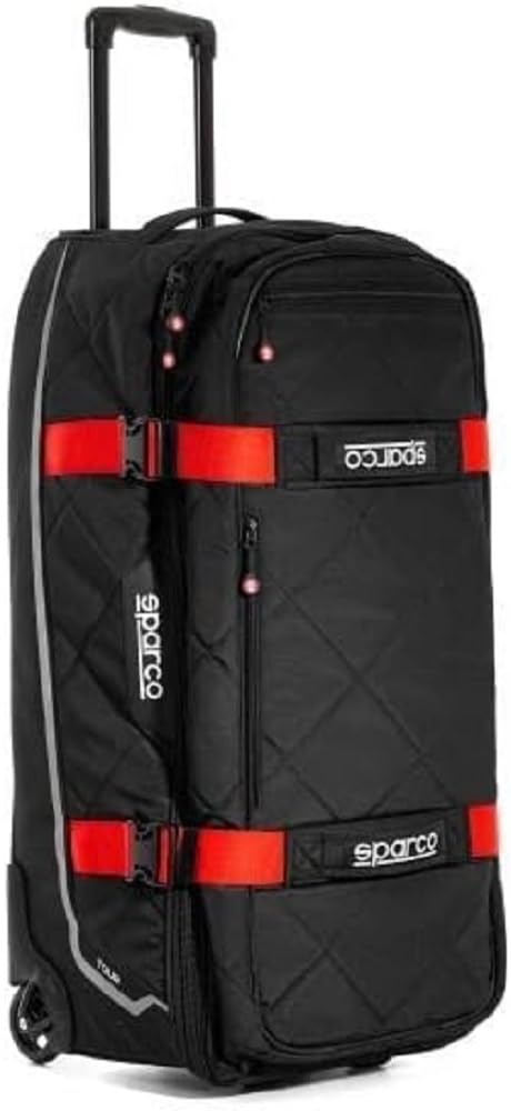 SPARCO 016437MRRS Rucksack, Schwarz/Rot von Sparco