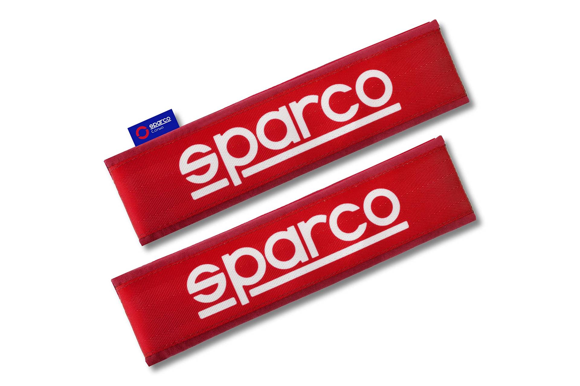 SPARCO 2er-Set Universal SPC Polyester Rot Gurtpolster Rot Universal von Sparco