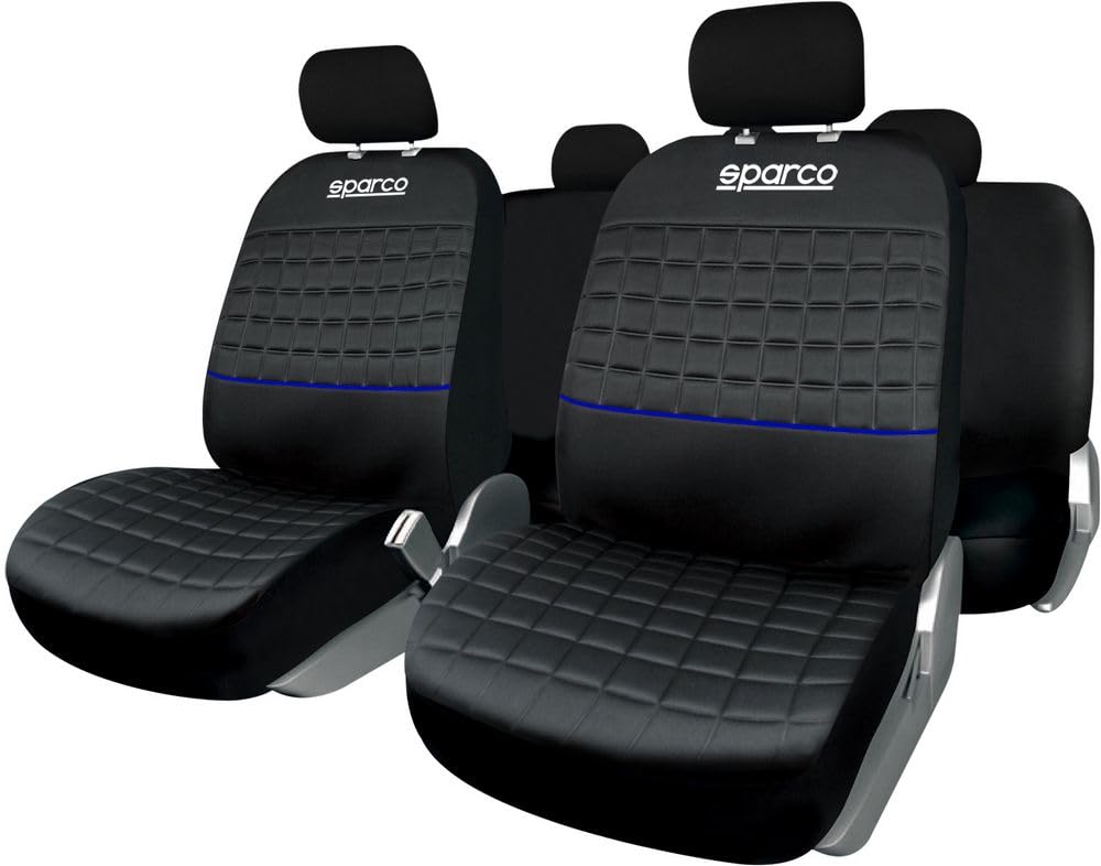 SPARCO SPC1042AZ Sats Sitzbezüge, Blau von Sparco