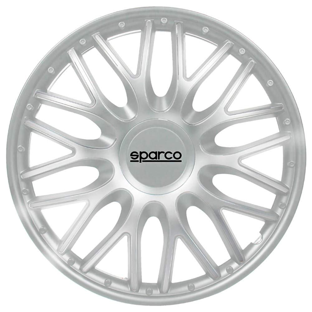 Sparco Radzierblenden Roma - 13-Zoll - Silber - Satz mit 4 Stück von Sparco