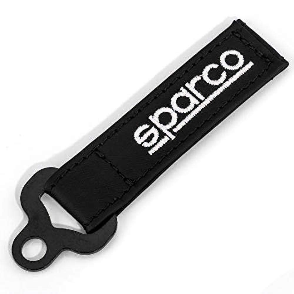 Sparco S099070NR Set 1 Schlüsselanhänger, Leder, Schwarz von Sparco