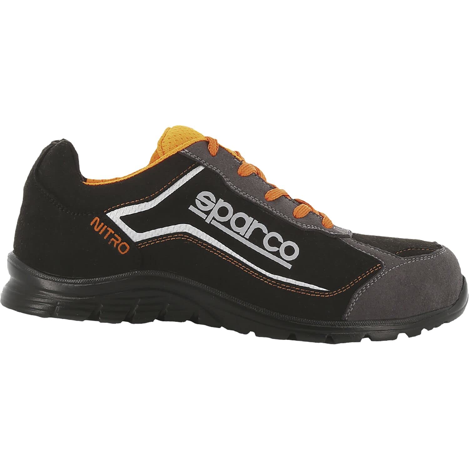 SPARCO Sicherheitshalbschuh Nitro Schwarz Orange S3 SRC Größe 47 von Sparco