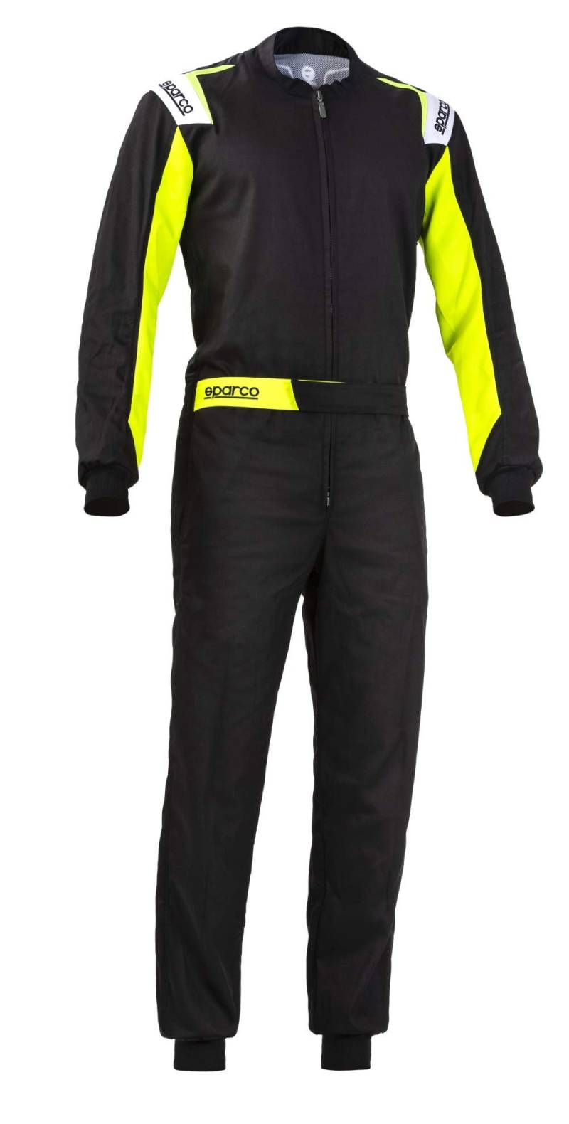 Sparco 002343NRGF4XL Rookie Kartanzug. Mit elastischem Rückenband, Schwarz, Größe XL von Sparco