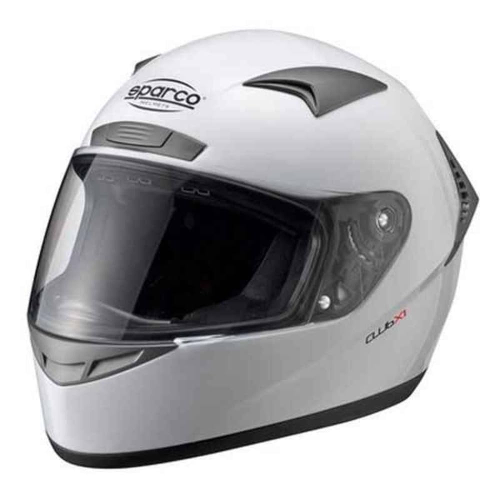 Sparco Herren Karthelm X1 Helm Club X-1 Größe S Bi Om, Weiß, S EU von Sparco