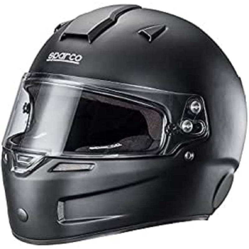 Sparco 0033554LNR Helm Sky Kf-5W Kevlar/Fiberglas Fia, Größe L, Schwarz von Sparco