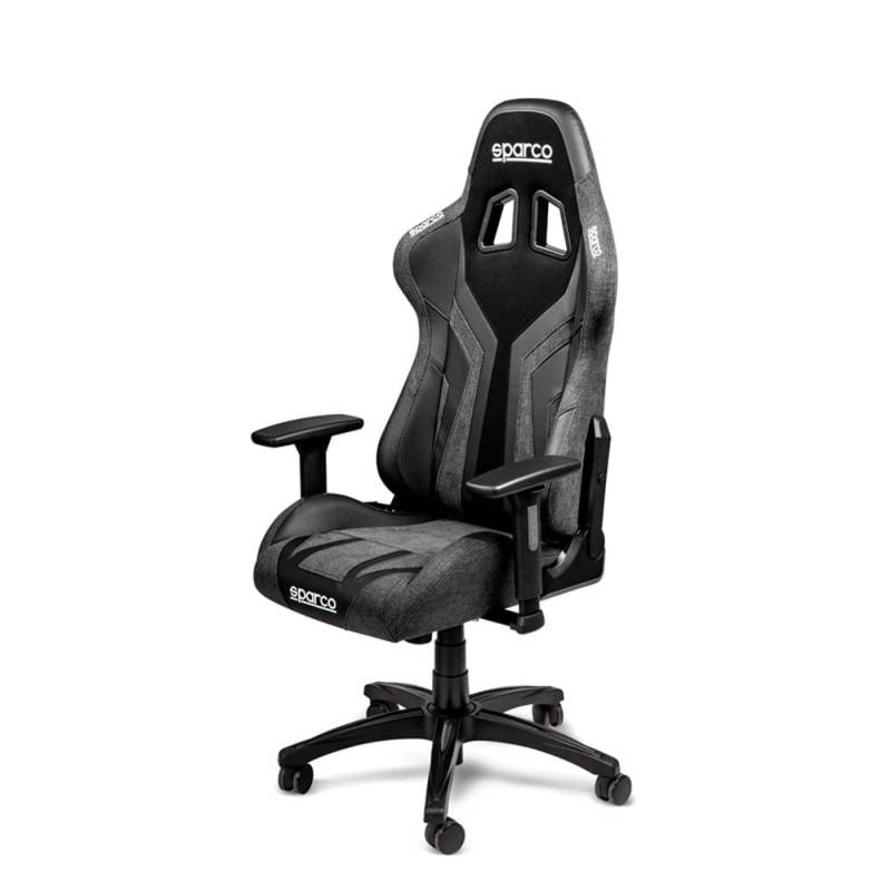 Sparco Bürostuhl/Gaming-Stuhl Torino Schwarz/Schwarz (Verstellbar) von Sparco