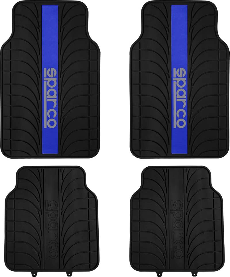 Sparco Gummimatten Sparco schwarz/blau von Sparco