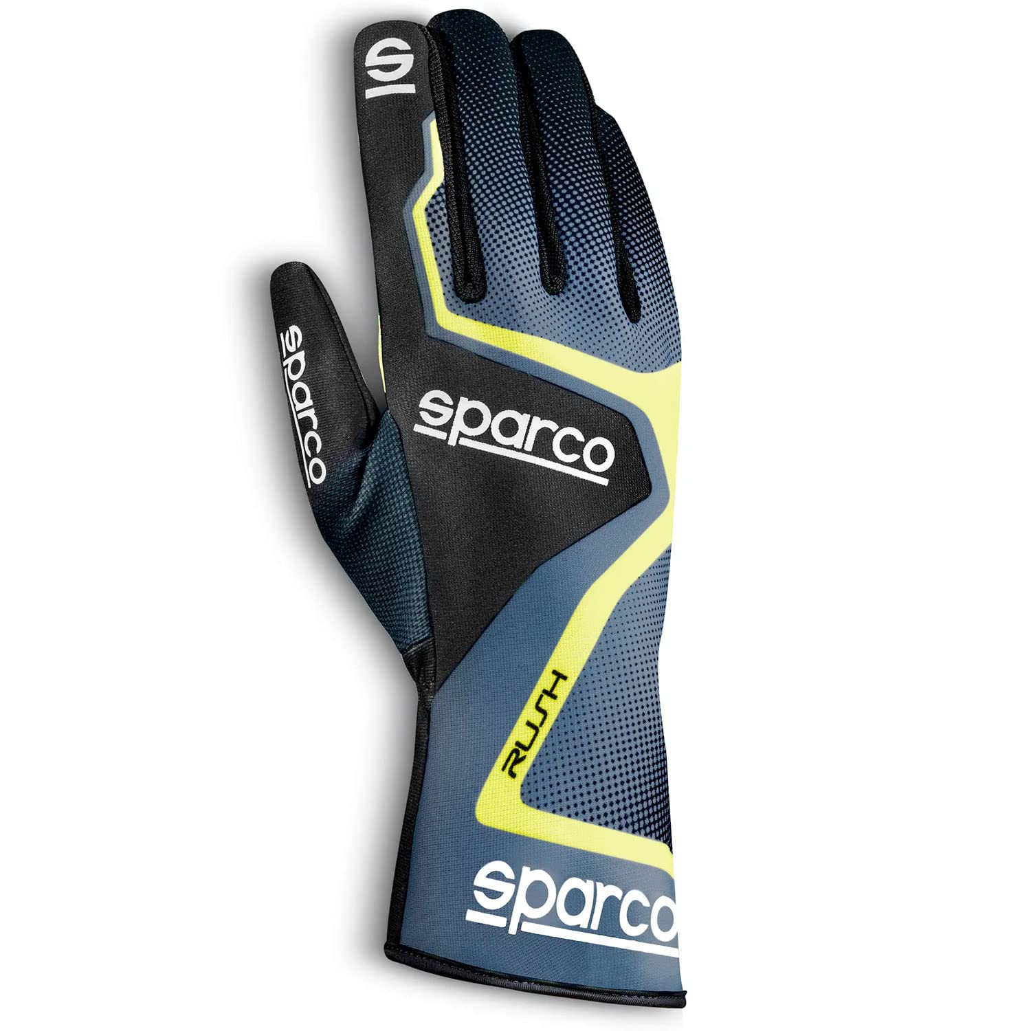 Sparco Handschuhe RUSH 2020, Größe 10, Grau/Gelb, 44 von Sparco