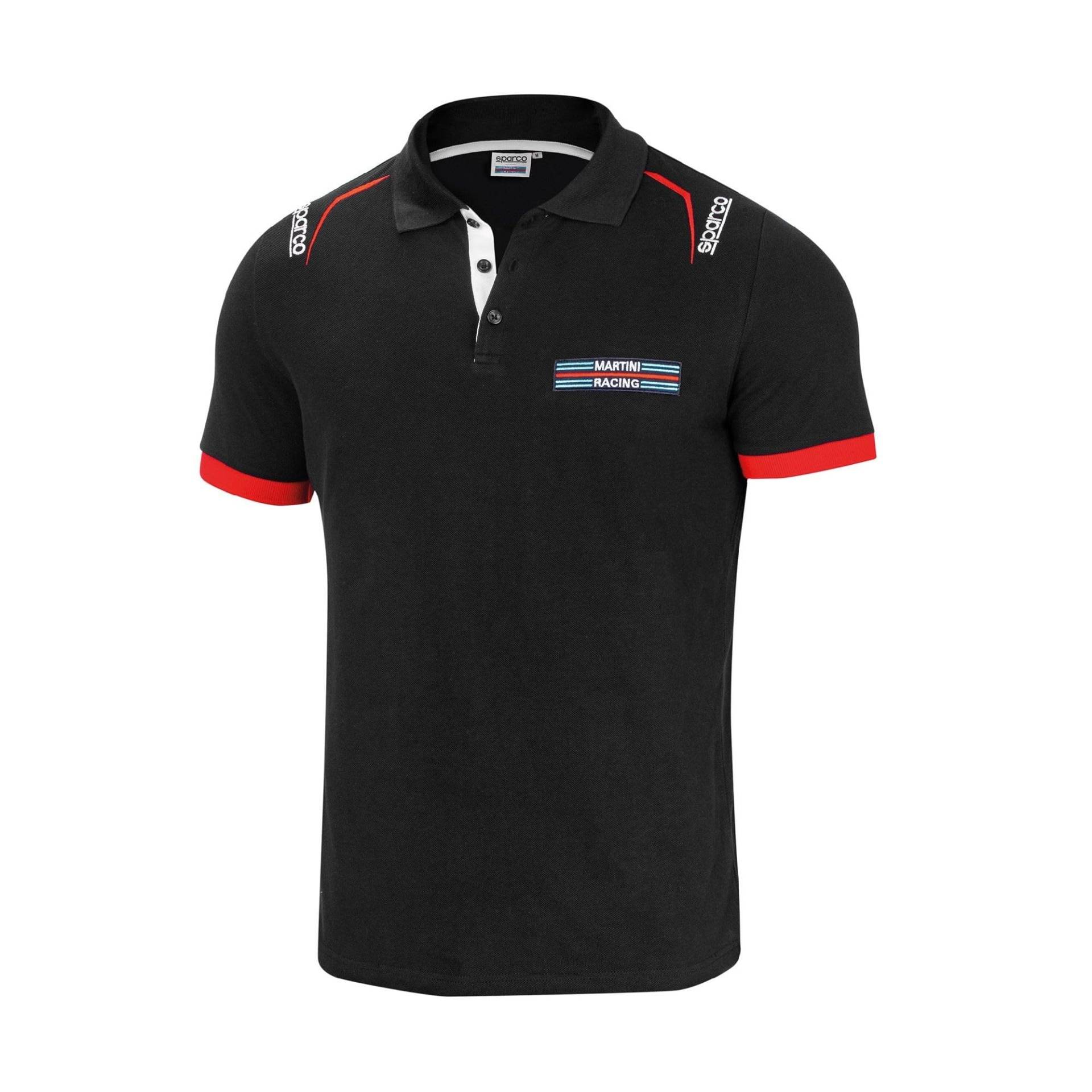 Sparco Martini Racing Poloshirt, Schwarz, Standard, Unisex, Erwachsene, bunt, 42/50 EU von Sparco