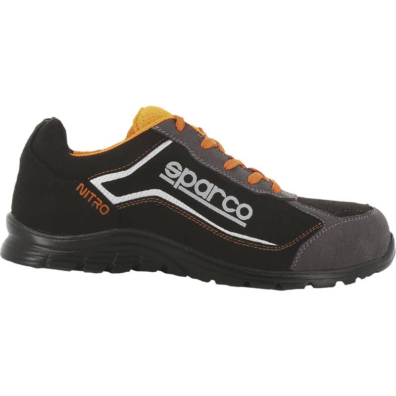 Sparco Sicherheitshalbschuh Nitro Black Orange S3 SRC Größe 43 von Sparco