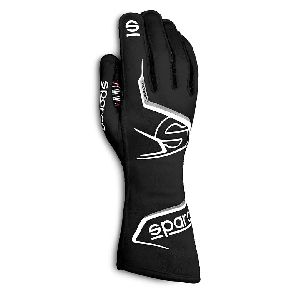 Sparco Pfeil EVO RG-7 Handschuhe GRÖSSE 10 WH, Schwarz von Sparco