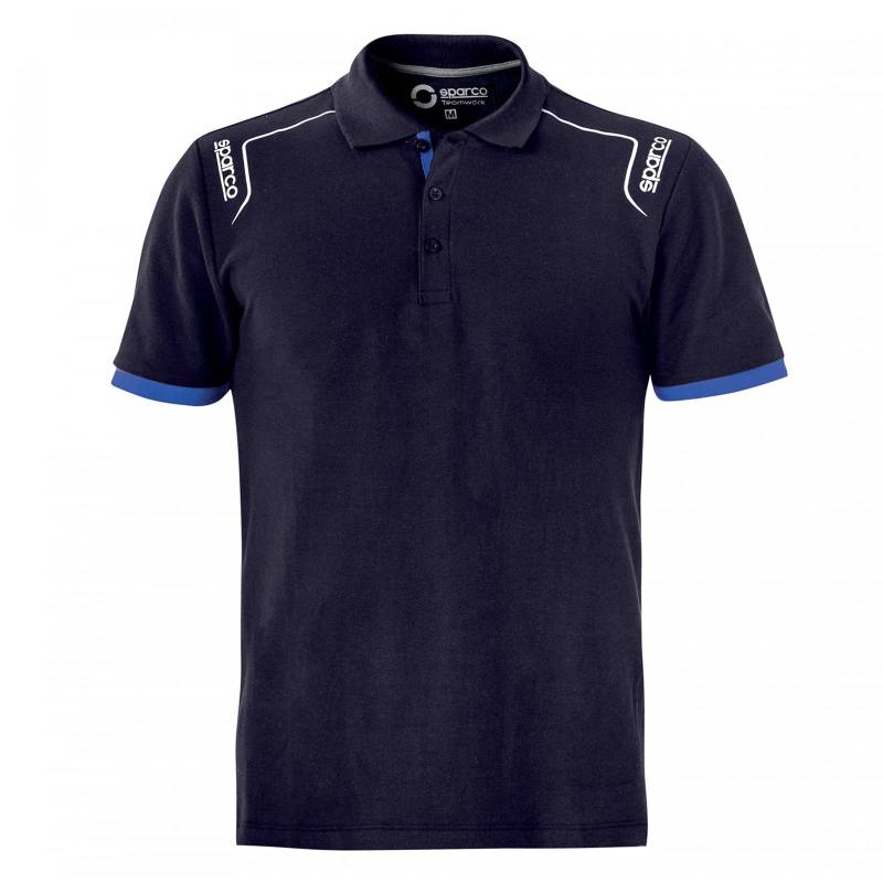 Sparco Poloshirt, Blau, Standard, Unisex, Erwachsene von Sparco