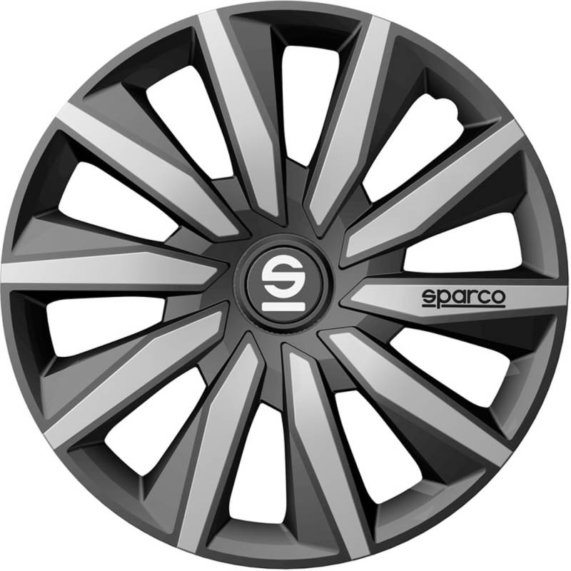 Sparco Radzierblenden Milano - 14-Zoll - Grau/Silber - Satz mit 4 Stück von Sparco